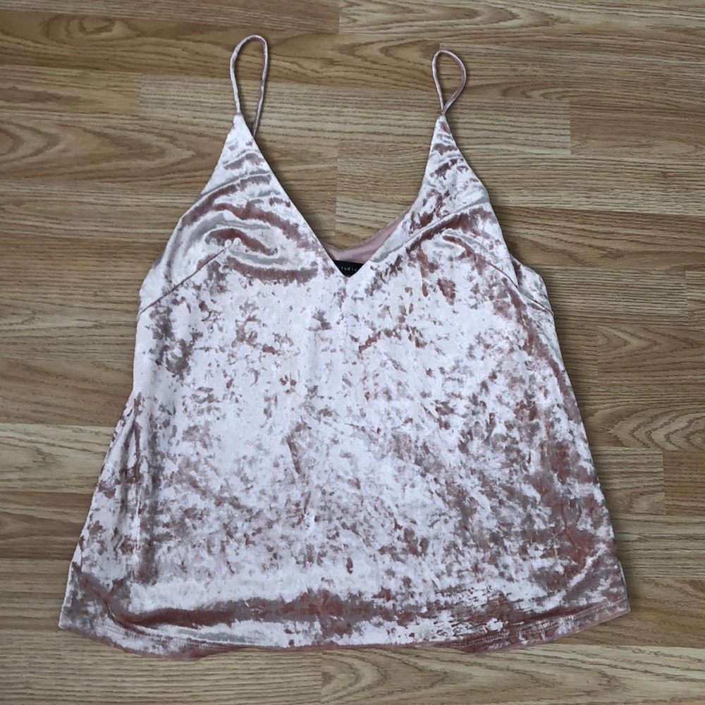 NWOT Crushed Velvet Tank